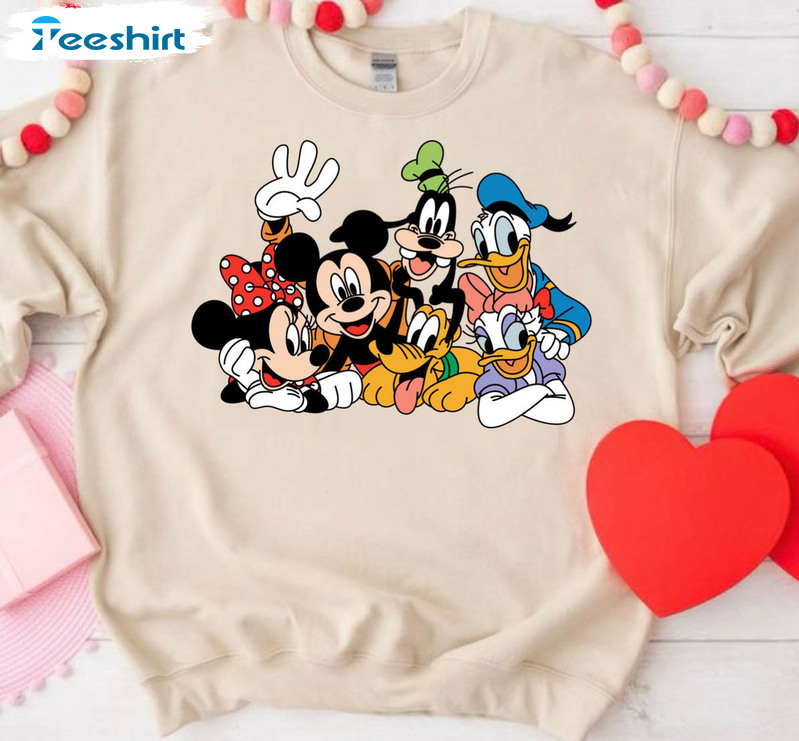 Funny Fab 6 Disney Short Sleeve , Sweatshirt