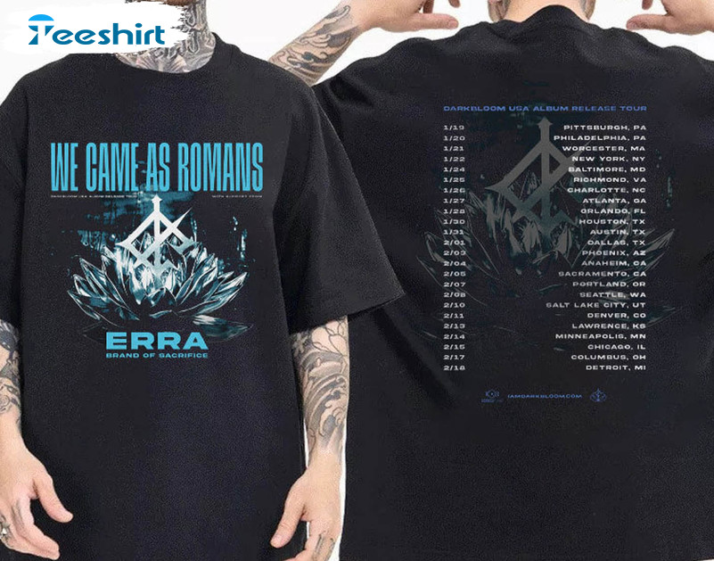 Came As Romans Darkbloom Usa Tour 2023 Shirt , Darkbloom Tour Crewneck Unisex Hoodie