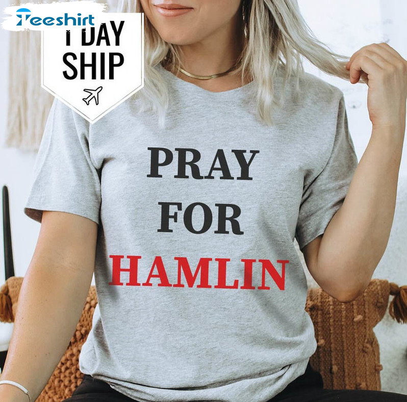 Pray For Hamlin Vintage Shirt, American Football Unisex Hoodie Long Sleeve
