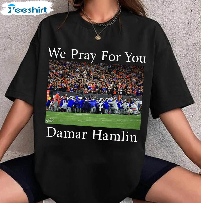 Pray For Damar Hamlin Shirt, Bill Mafia Short Sleeve Crewneck