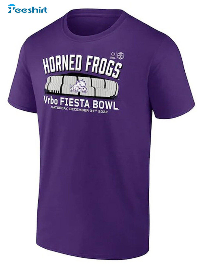 Fiesta Bowl 2022 Tcu Football Shirt, Trending Frogs Hypnotoad Short Sleeve Tee Tops