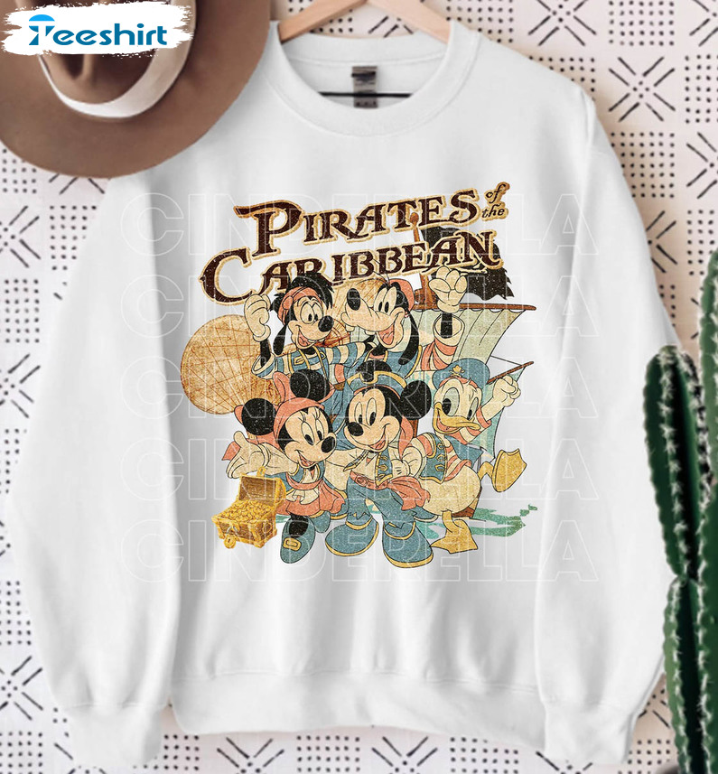 Vintage Pirates Of The Caribbean Sweatshirt, Disney Family
