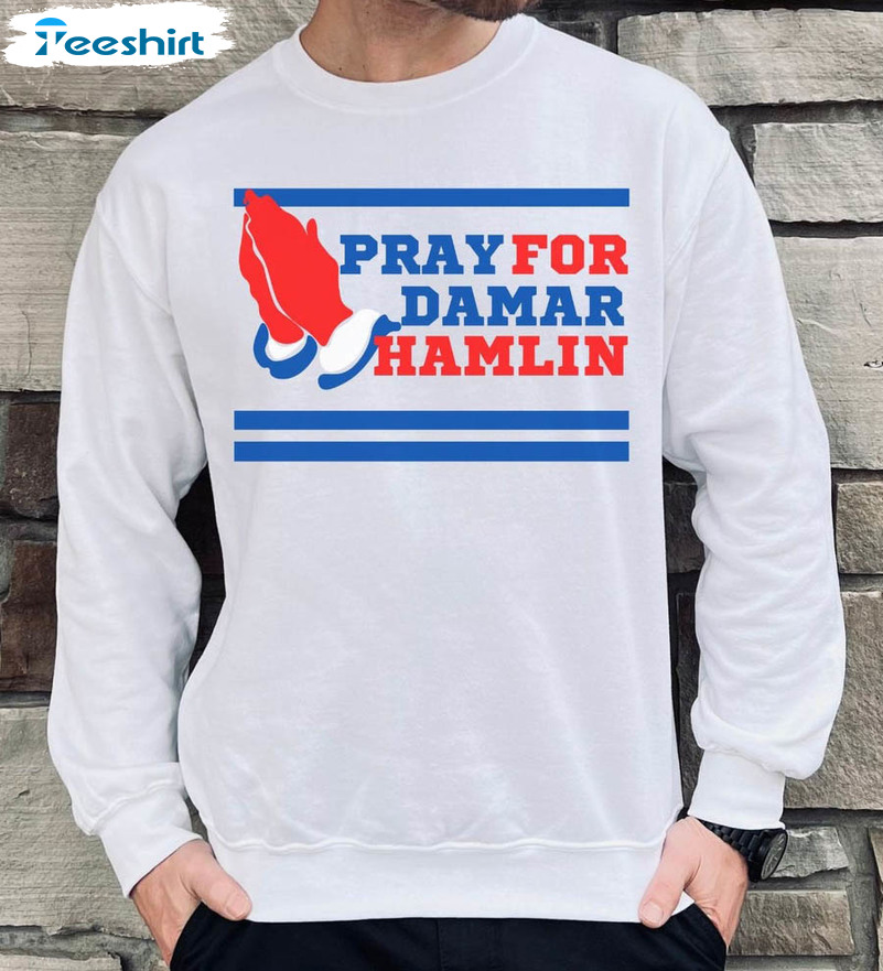 Pray For Damar Hamlin Bills Nation Loves You Sweatshirt - Trends Bedding