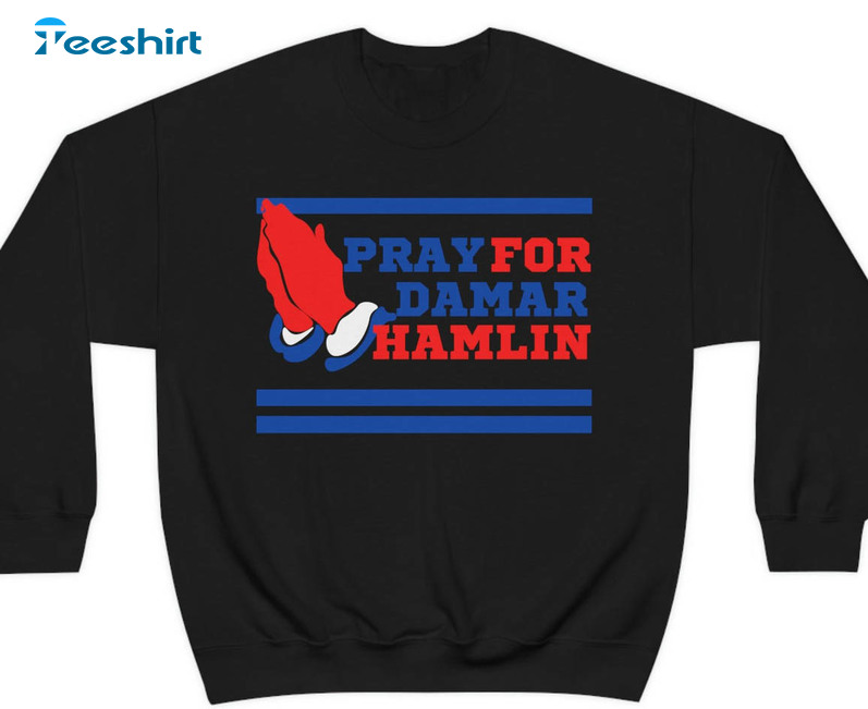 Pray For Hamlin Buffalo Bills Graphic Unisex Hoodie - Trends Bedding