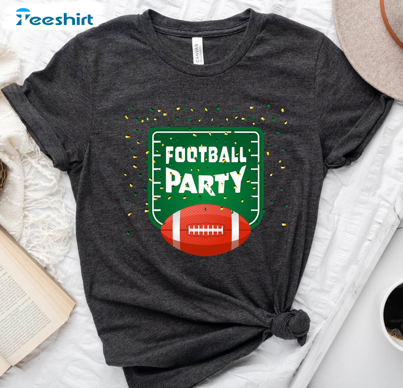 Football Party Shirt, Game Day Football Unisex T-shirt Crewneck