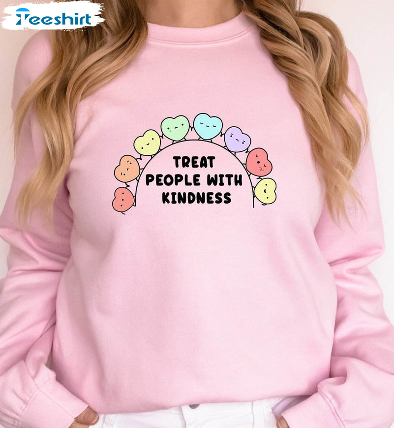 Treat People With Kindness Vintage Shirt, Mental Health Sweater Long Sleeve