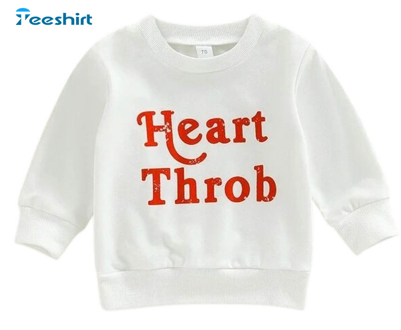 Heart Throb Shirt, Baby Valentine Sweater Long Sleeve