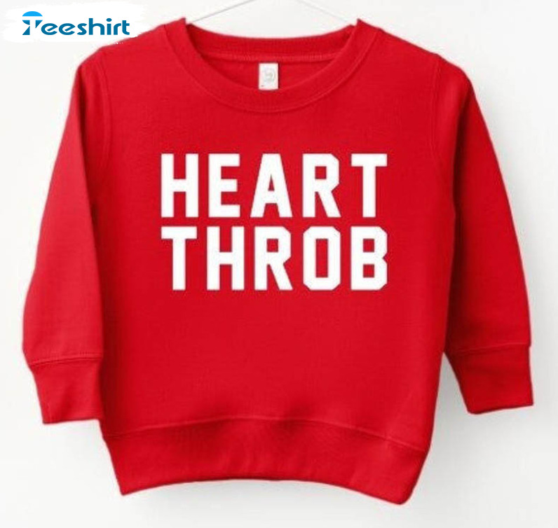 Valentine Heart Throb Shirt, Trending Crewneck Short Sleeve