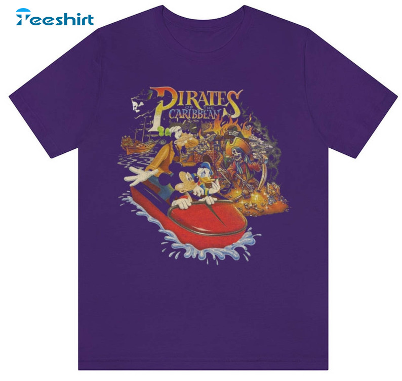 Vintage Pirates Of The Caribbean Disney Splash mountain Unisex T-shirt S-5XL