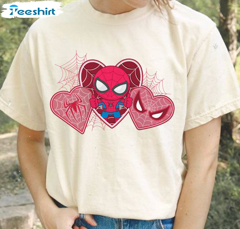 Spiderman Valentine Shirt, Love Spiderman Peter Parker Unisex T-shirt Long Sleeve