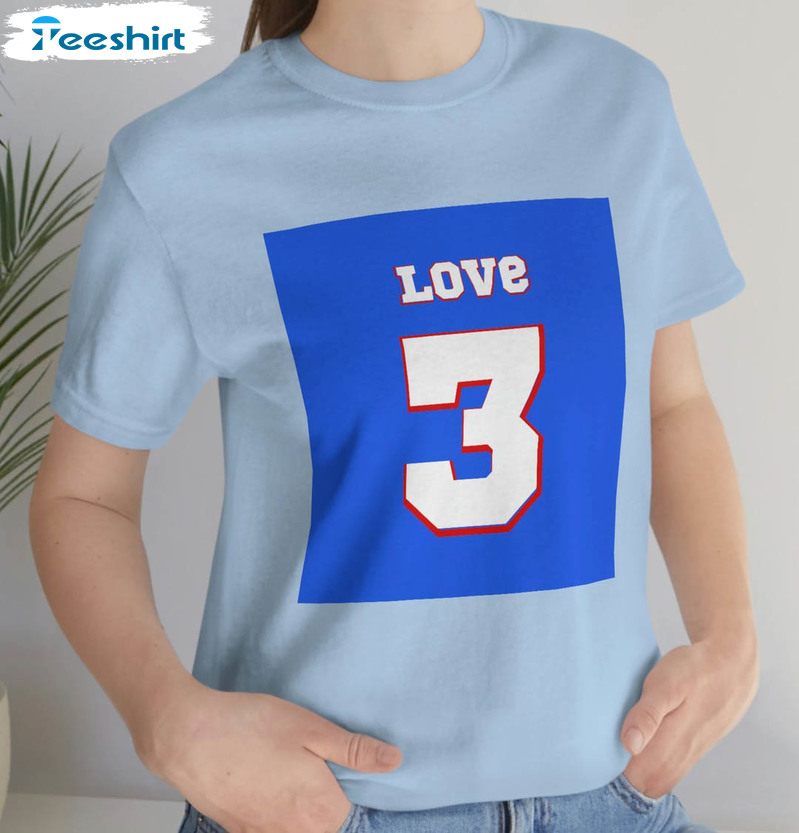 Love For 3 Damar Hamlin Shirt - Trendingnowe