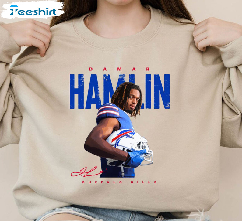 Damar Hamlin Essential Shirt, Praying For Damar Hamlin Long Sleeve