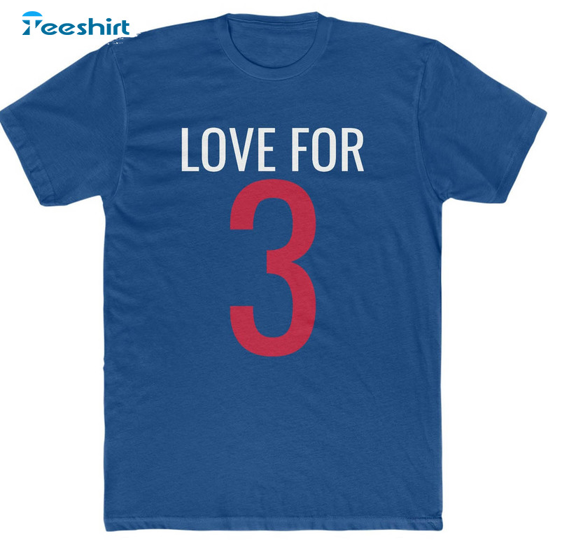 Love For 3 Damar Hamlin Shirt, Buffalo Mafia Long Sleeve Unisex Hoodie