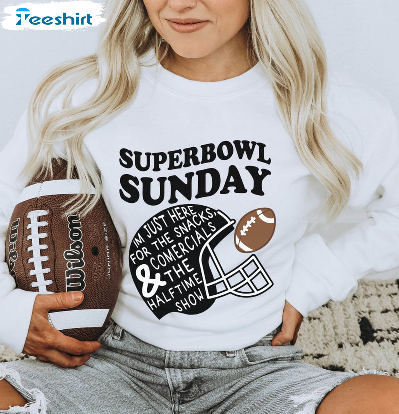 Superbowl Sunday Trending Shirt, Funny Football Unisex Hoodie Long Sleeve