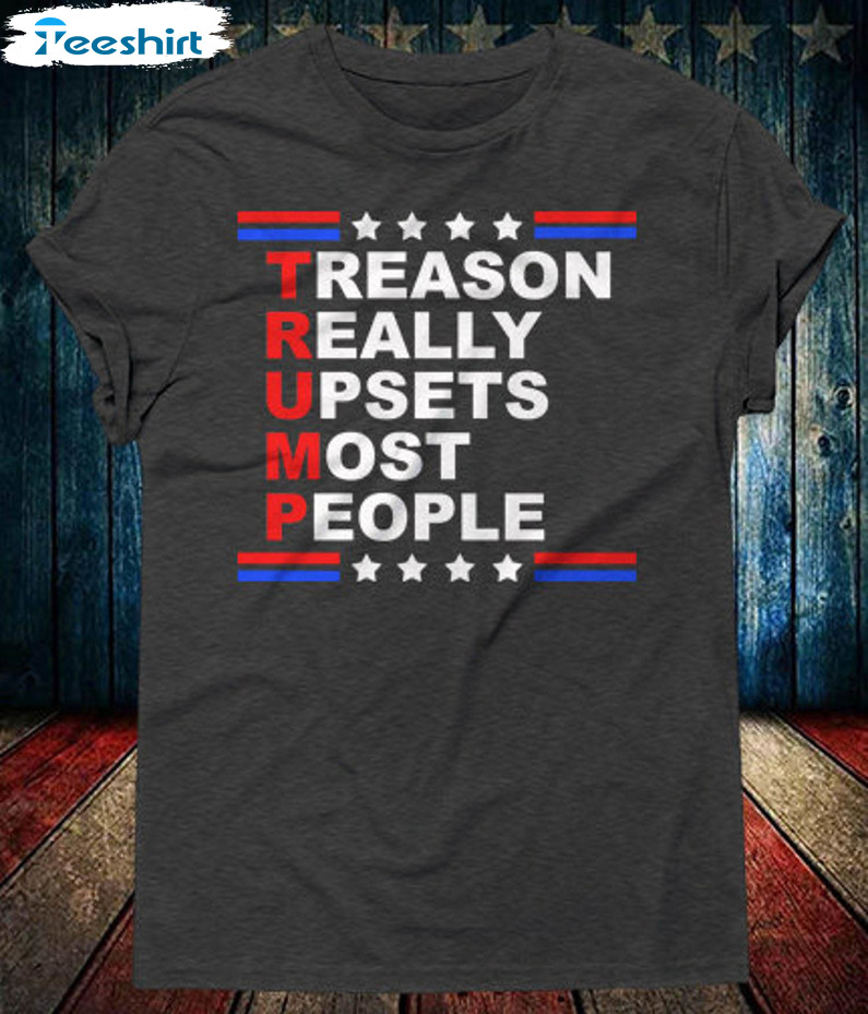 Donald Trump 2024 Treason Shirt, Anti Trump Unisex Hoodie Crewneck