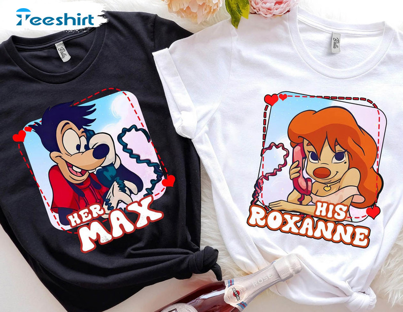 Disney A Goofy Movie Couples Shirt, Max And Roxanne Unisex T-shirt Unisex Hoodie