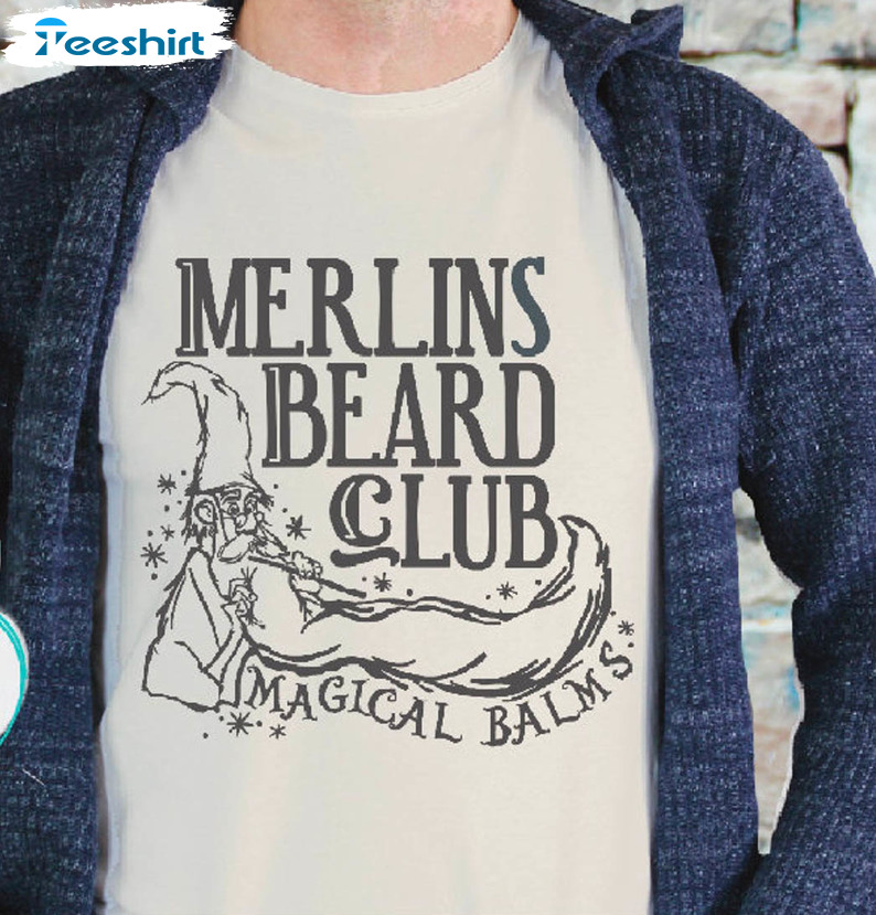 Merlins Beard Club Shirt, Sword And The Stone Crewneck Unisex Hoodie