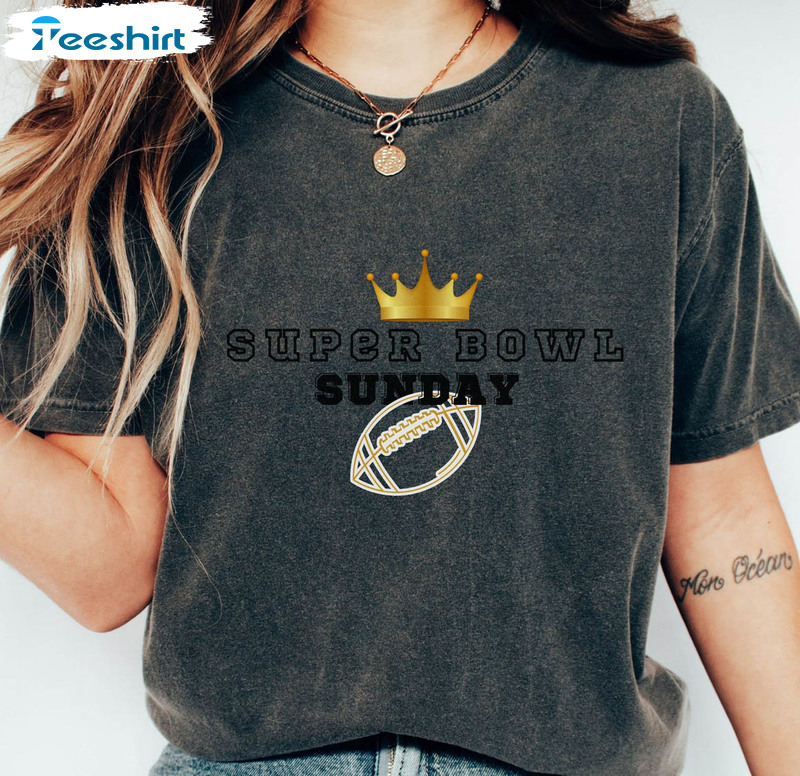 Super Bowl Sunday Shirt, Funny Go Sports Tee Tops Unisex Hoodie