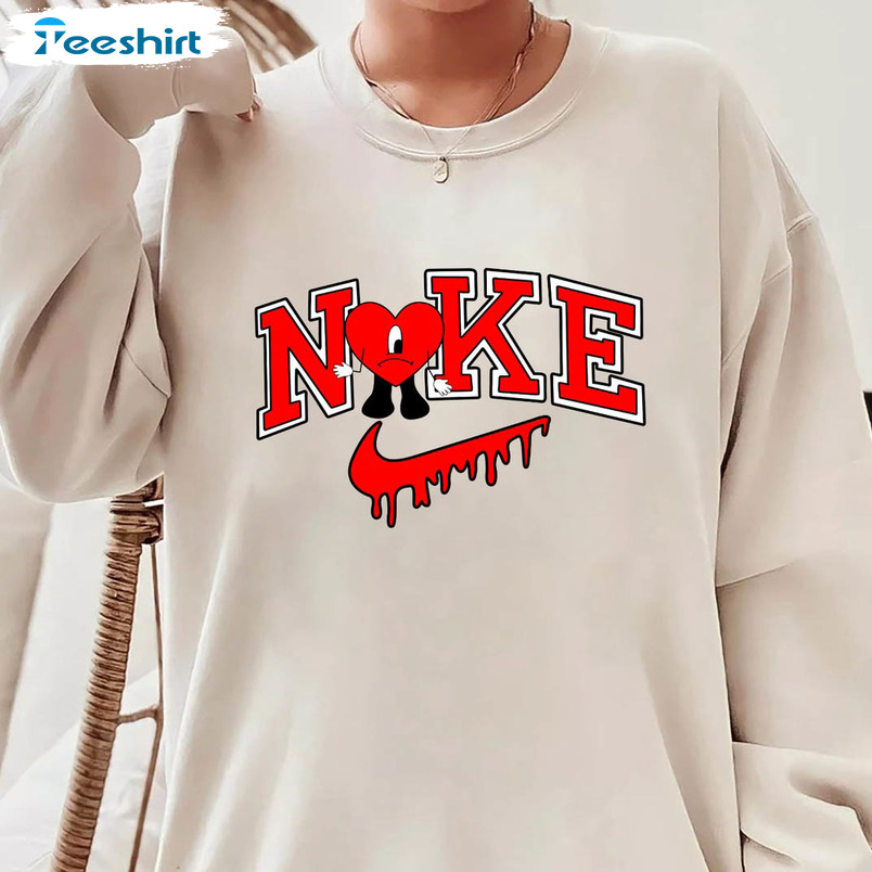 Bad Bunny Valentines Shirt, Valentines Day Nike Unisex T-shirt Tee Tops