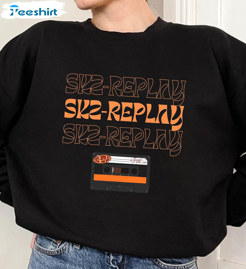 Skz Replay Album Sweatshirt, Stray Kids Bang Chan Unisex Hoodie Sweater