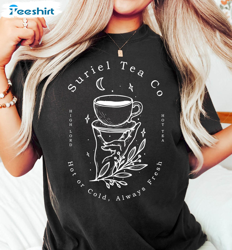 Suriel Tea Co Trendy Shirt, Court Of Thorns And Roses Vintage Short Sleeve Sweatshirt