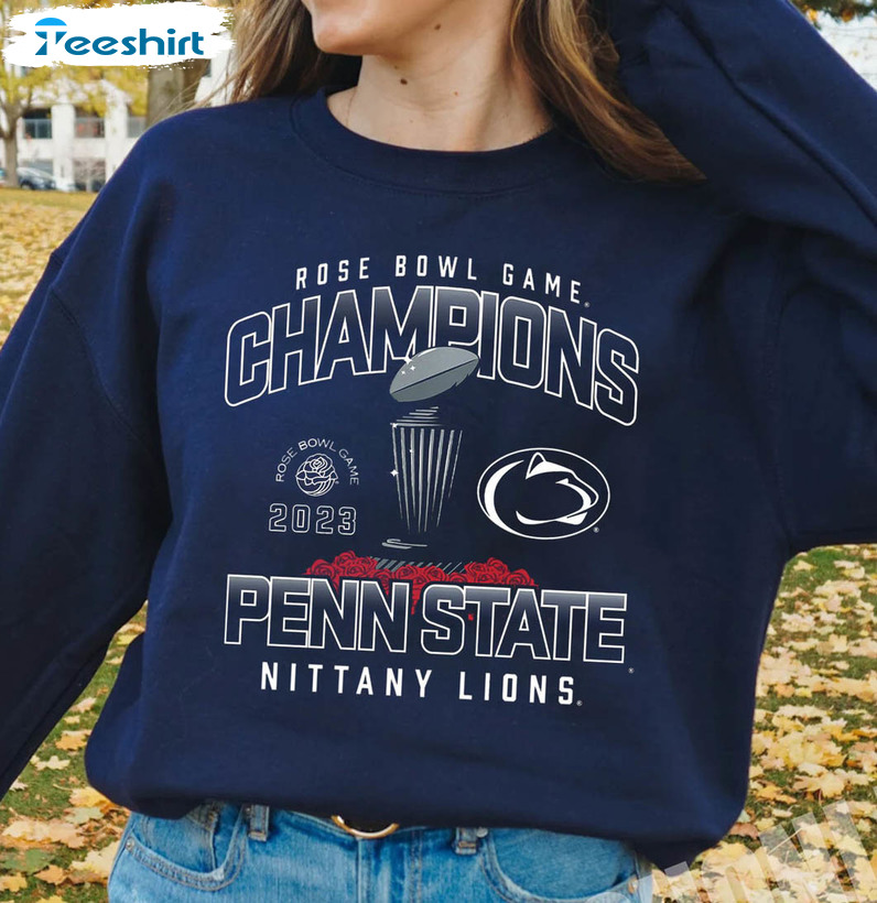 2023 Penn State Rose Bowl Champions Shirt , Trending Football Tee Tops Long Sleeve