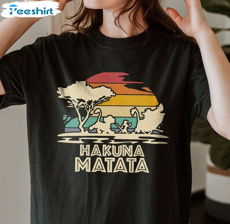 Hakuna Matata Shirt, Lion King Disney Family Unisex T-shirt Tee Tops