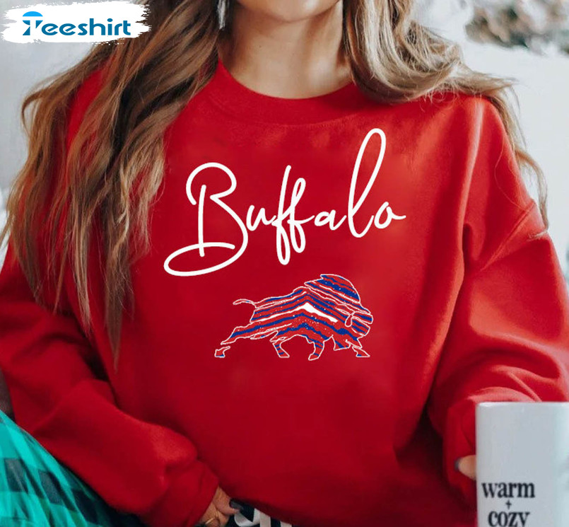 Vintage Buffalo Football Shirt, Trending Long Sleeve Unisex T-shirt