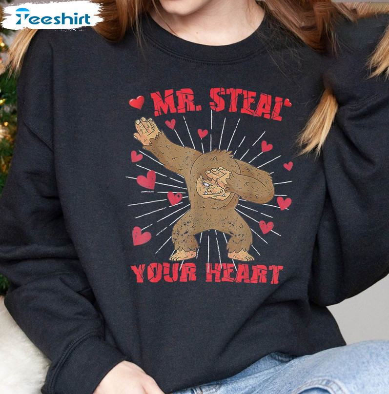 Mr. Steal Your Hear Shirt, Valentine's Day Unisex T-shirt Long Sleeve