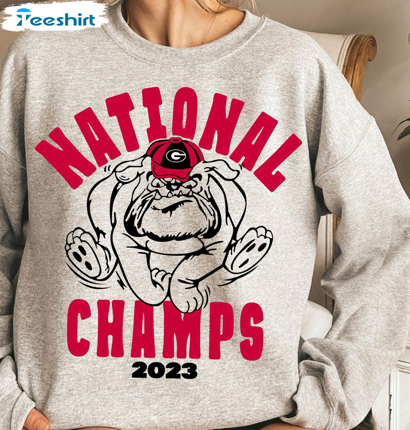 National Champs Sweatshirt, Go Dawgs Georgia Bulldogs Unisex Hoodie Long Sleeve