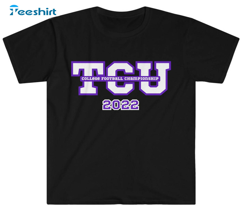 Tcu Texas Christian University Shirt, Football Championship Unisex Hoodie Long Sleeve