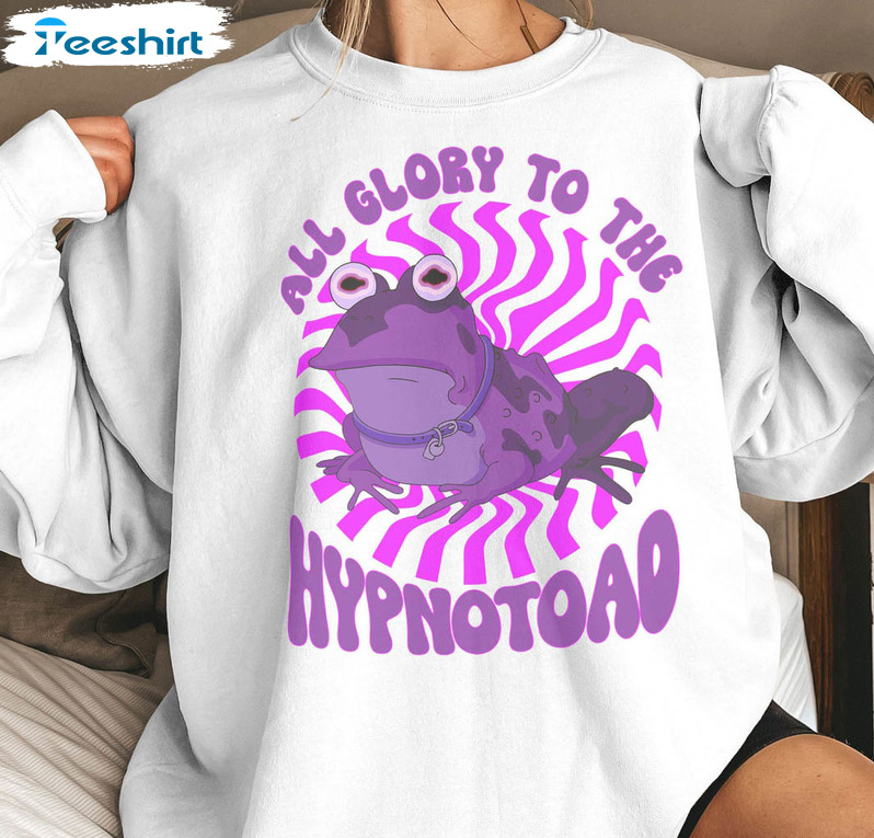 All Glory To The Hypnotoad Shirt, Frogs Playoff Crewneck Unisex Hoodie