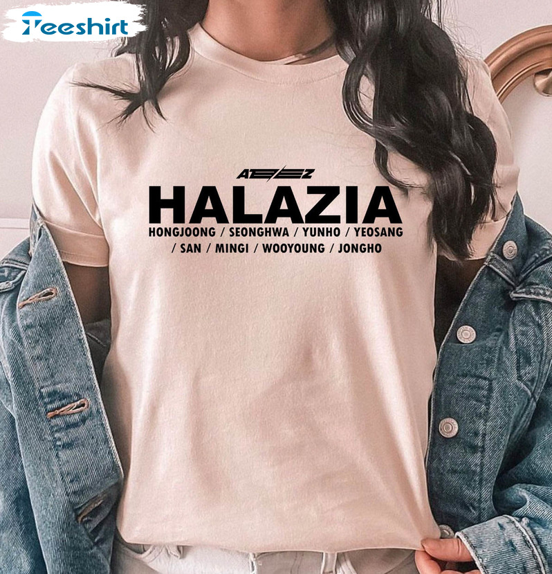 Halazia Ateez New Song Shirt, The Fellow Ship Break The Wall Long Sleeve Tee Tops