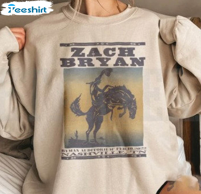 Zach Bryan Sweatshirt, Vintage Short Sleeve Unisex T-shirt