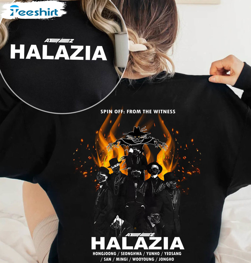 Halazia Ateez New Song 2022 Sweatshirt, Trending Short Sleeve Tee Tops