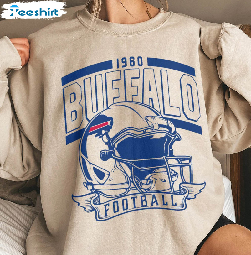Vintage Buffalo Football Sweatshirt, Buffalo Football Unisex Hoodie Long Sleeve 
