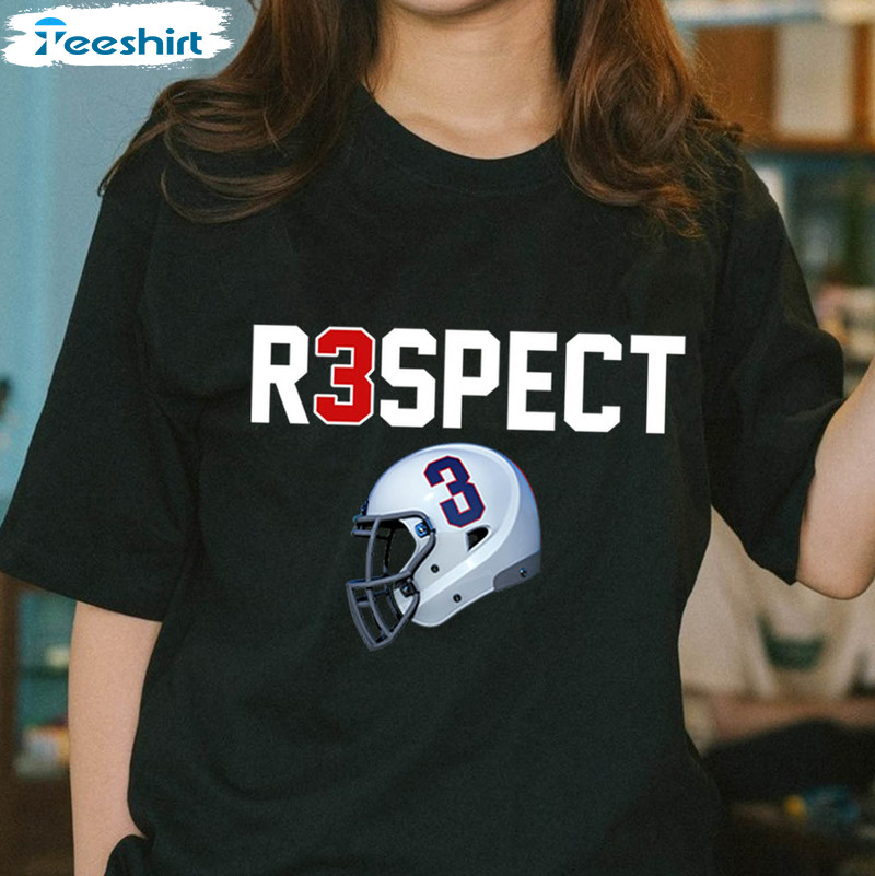 R3spect Hamlin Shirt, Pray For Damar Hamlin Sweatshirt Unisex Hoodie