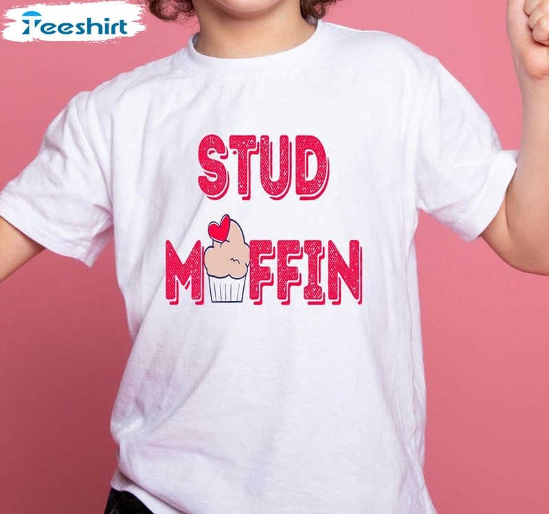 Stud Muffin Child Shirt, Valentine Boy Tee Tops Unisex Hoodie