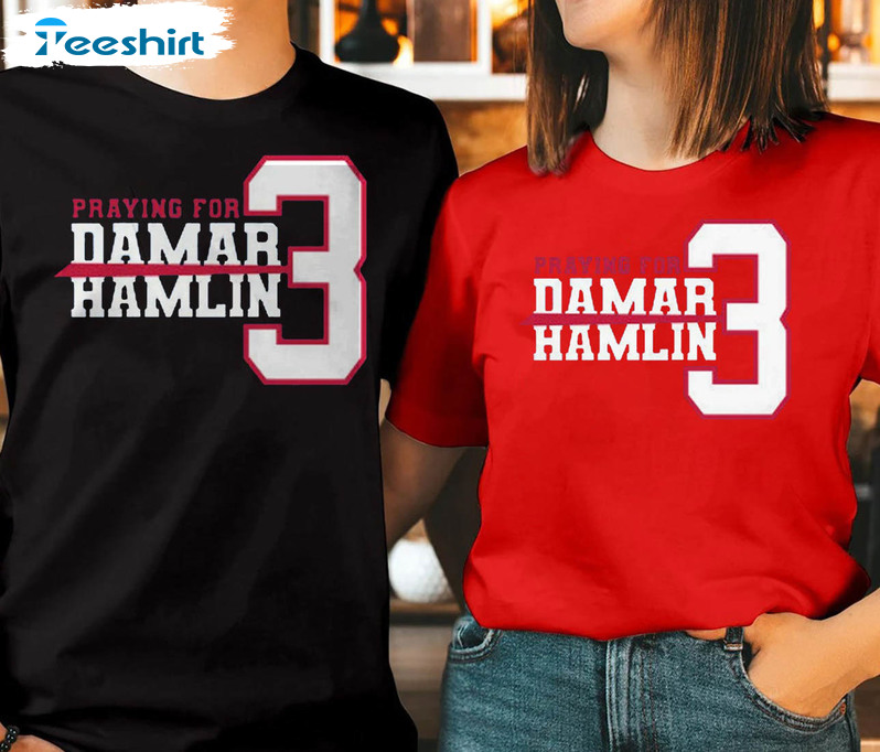 Damar Hamlin Trendy Shirt, Buffalo Football Unisex T-shirt Short Sleeve