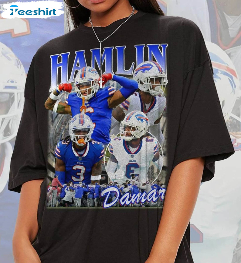 Damar Hamlin Vintage Sweatshirt, Love For 3 Unisex T-shirt Crewneck