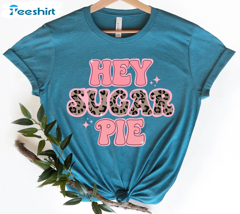 Hey Sugar Pie Shirt, Valentines Day Long Sleeve Unisex T-shirt