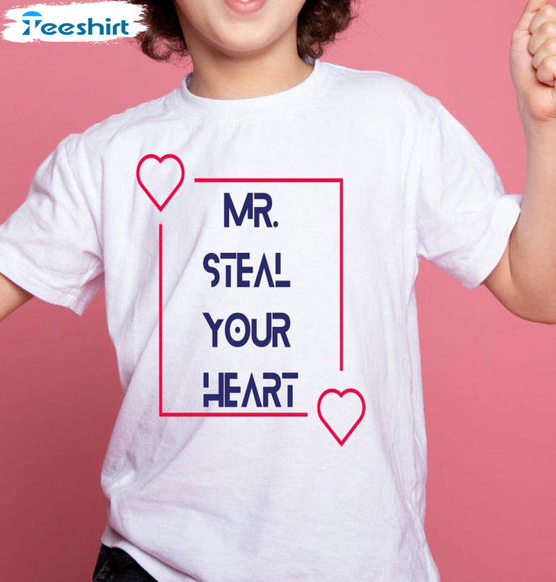 Mr. Steal Your Hear Shirt, Valentine's Day Unisex Hoodie Long Sleeve