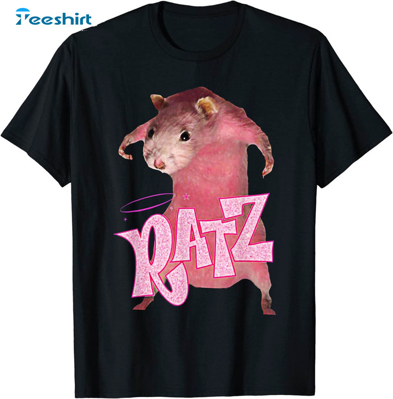 Mouse Pink Ratz Shirt, Ratz Mouse Meme Short Sleeve Unisex T-shirt