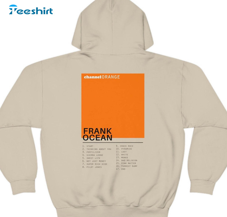 Channel Orange Frank Ocean Shirt, Vintage Unisex Hoodie Tee Tops