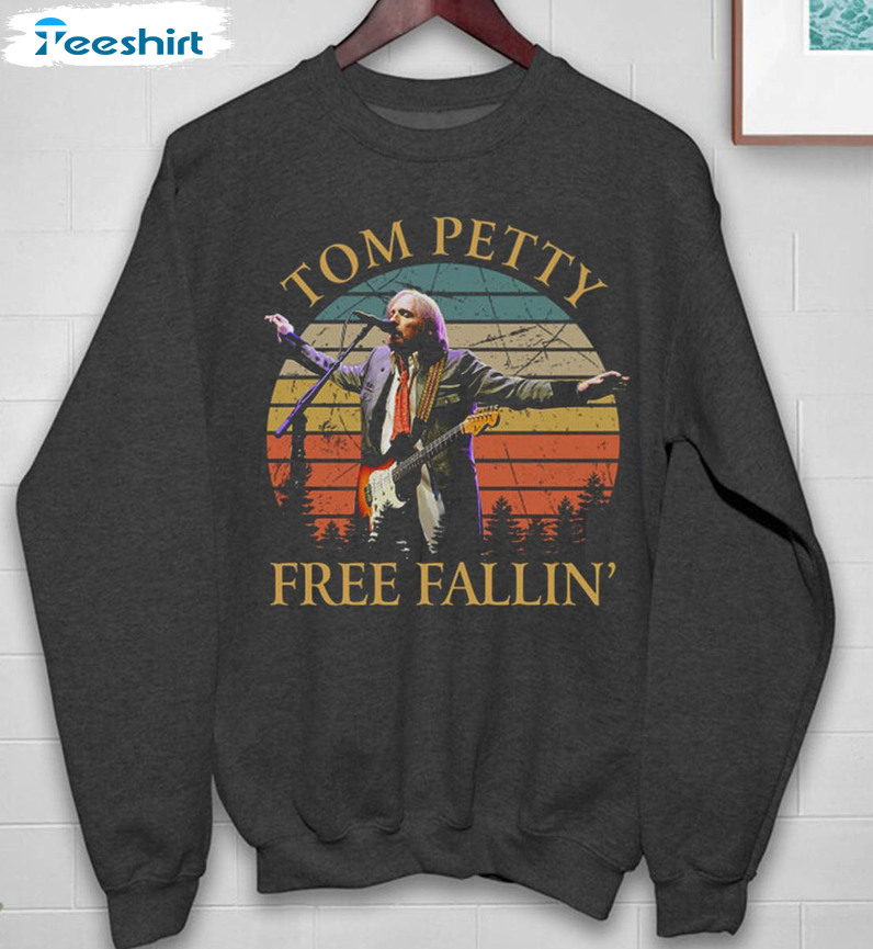 Tom Petty Free Fallin Vintage Shirt, Trending Unisex Hoodie Short Sleeve