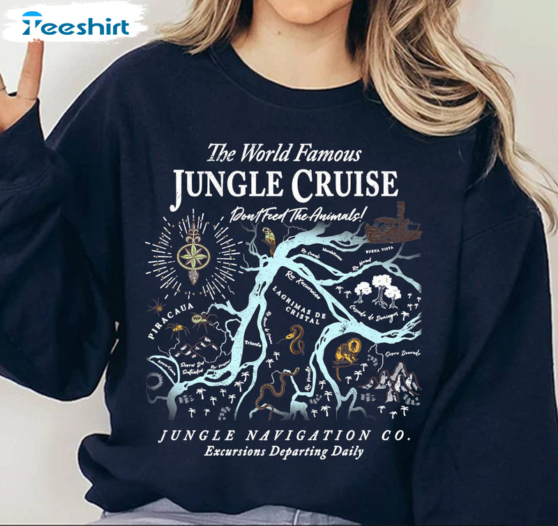 The World Famous Jungle Cruise Trendy Shirt, Disney Unisex Hoodie Short Sleeve 