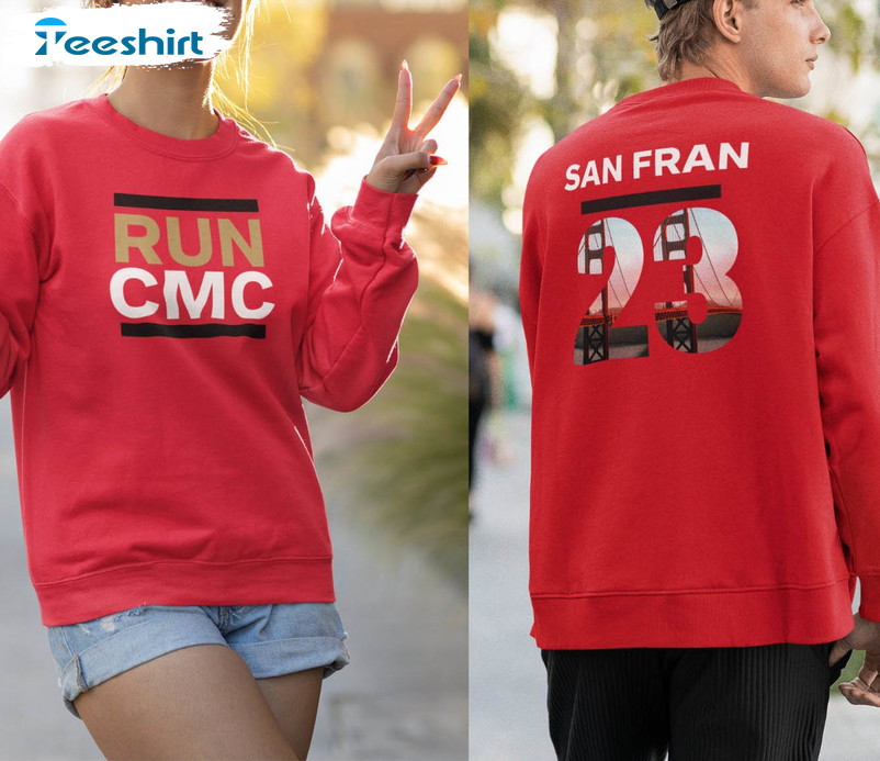 Run Cmc 49er Sweatshirt , Christian Mccaffrey Short Sleeve Tee Tops