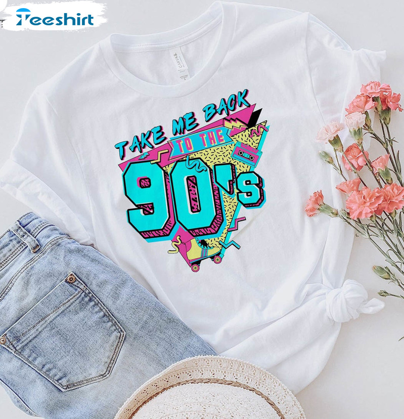Take Me Back To The 90's Shirt, Happy Days 1990 Short Sleeve Unisex T-shirt