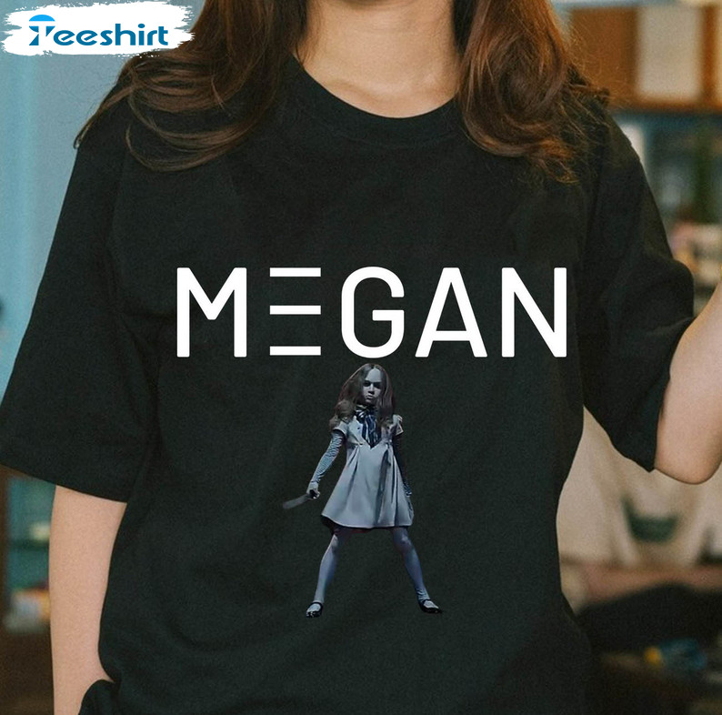Megan Horror Movie Trendy Shirt, You Should Probably Run Unisex Hoodie Short Sleeve