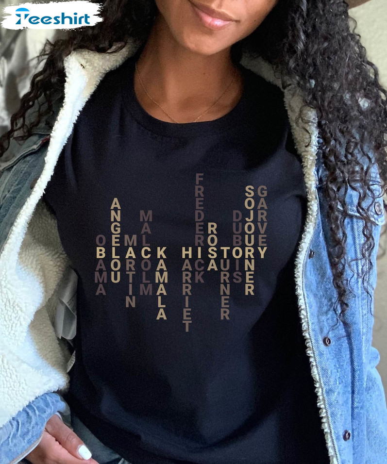 Abcs Of Black History Shirt, Table Of Black History Short Sleeve Unisex T-shirt